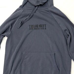 Taylor Swift The Eras Tour Charcoal/Blue Hoodie. Size Medium